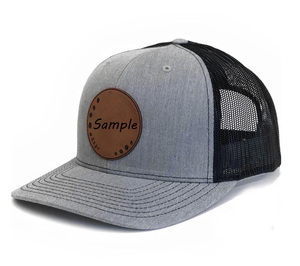 OEM personnalisé votre propre conception sur patch en cuir chapeaux de camionneur classique de haute qualité Gorras personnalisé chapeaux de camionneur maille - Product Image 1