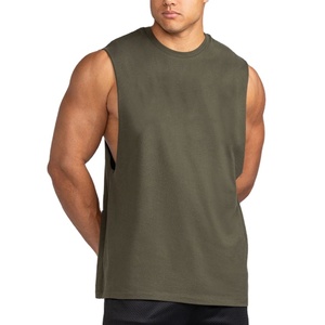 <b>Running</b> <b>Singlet</b> Compression Cut Out Tank Top Loose Fit Summer Yoga Wear O Neck Muscle Sleeveless Custom Color Vintage Tank Top - Product Image 4