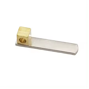 Accessoires de connecteur de borne électrique à broche plate en laiton de couleur naturelle de taille personnalisée en gros disponibles à la vente et à l'exportation - Product Image 1