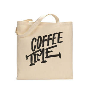 Bolsas de Mano para Cafetería de Color Sólido con Diseño Coffee Time - Product Image 3