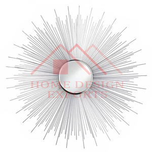 2025 Metal Sunburst <b>Wall</b> Metal <b>Mirror</b> <b>for</b> Home Decor High Quality Modern <b>Wall</b> Hanging <b>Mirrors</b> <b>for</b> Living Room Best Seller - Product Image 1