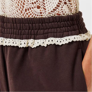 Chándal de verano con estilo de gran tamaño para mujer, chándal de felpa cálido, chándal grueso de verano sin hombros - Product Image 2