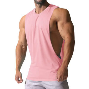 Camisetas sin mangas para correr para gimnasio de diseño personalizado para hombre, nuevas camisetas de fitness de culturismo liso con servicio OEM - Product Image 1