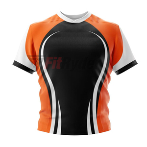 Maillot de sport unisexe de rugby de qualité supérieure, séchage rapide, respirant, anti-UV, grandes tailles, conception de logo personnalisé, impression par sublimation - Product Image 4