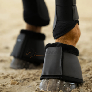 Bottes cloche de cheval en cuir PU imperméables et durables pour la compétition d'entraînement ou l'équitation quotidienne avec doublure en polyester doux teddy - Product Image 5