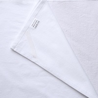 Serviette de table moderne 100 % coton, réutilisable, en toile de sac à farine, design uni, blanche, pour la maison et la cuisine, accessoires