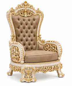 Elegant Heavy Handcrafted Teak Wood <b>Sofa</b> <b>Set</b> with Centre Table Maharaja Royal Carved <b>Sofa</b> & Throne Chair <b>Set</b> for Home Decor UK - Product Image 3