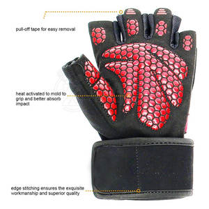 2024 haute qualité hommes couleur unie gants d'entraînement cuir de sécurité pour l'haltérophilie sport Fitness porter - Product Image 6