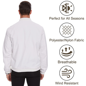 Venta al por mayor de chaquetas de bombardero de algodón chaquetas de vuelo ligeras de alta calidad personalizadas chaqueta universitaria Softshell transpirable para hombres - Product Image 4