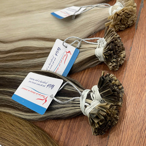 Tendance chaude! 100% vietnamien vierge kératine humaine Extensions de cheveux Machine Double trame I-Tip Style de vague naturelle toutes les couleurs adaptées - Product Image 1