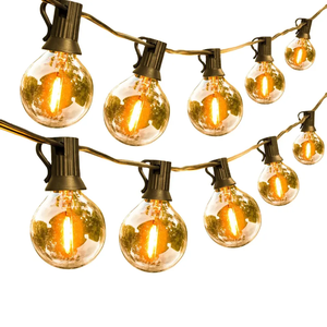 Party Garland Warm White Clear Vintage Bulbs Decorativo al aire libre 50FT Fairy String Light G40 Globe Lights en fabricante Vietnam - Product Image 1