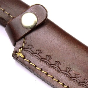 Produits fabriqués en usine de haute qualité en cuir véritable couteau de chasse gaine en cuir à vendre gaine en cuir de vente chaude pour couteaux - Product Image 3