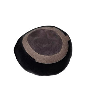 Postizo y Peluca de Cabello Humano Remy Indio, Base Mono, Frente de Encaje, Ondulado al Agua, Ondulado Profundo, Cabello Taz BD - Product Image 1