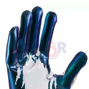 Gants de football américain avec impression de logo personnalisé de qualité supérieure 100% gants de football américain en gros en cuir respirant - Product Image 4