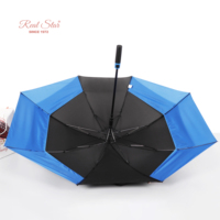 RST grande taille Double couches amour Couples parapluie spécial forme irrégulière fort coupe-vent Golf parapluie