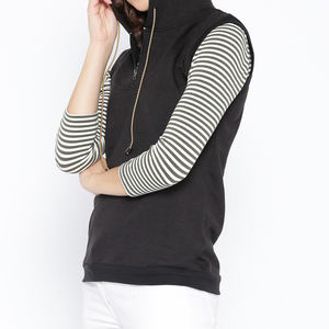 2025 camisetas sin mangas de algodón para mujer sin mangas gimnasio entrenamiento Casual Sudadera con capucha con cordón largo Jersey Material cuello con capucha - Product Image 2