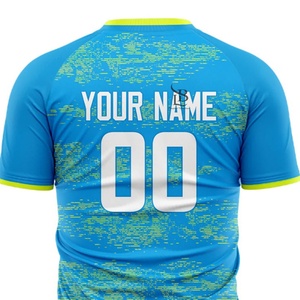 Maillot de football personnalisé pour homme de haute qualité, respirant, à manches courtes, uniforme de football avec nom d'équipe sublimé, nouvel imprimé de qualité - Product Image 2
