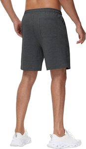 Pantalones cortos informales lisos de algodón de punto para mujer, cintura media, ajuste con cordón acanalado, elástico, colores personalizados, logotipo al por mayor - Product Image 2