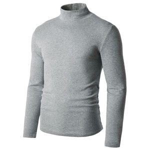 Offre Spéciale OEM Logo personnalisé Sweat-shirt à col montant Chemises pullover en coton à manches longues et col roulé - Product Image 6