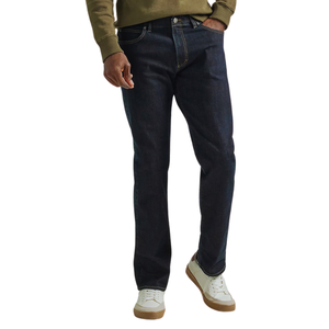 Pantalones vaqueros de pierna cónica de movimiento extremo para hombre, Ajuste Recto de cristal bordado alto, máxima comodidad, Denim ligero medio informal de invierno - Product Image 1