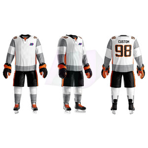 Uniformes de Hockey sobre Hielo Fabricados en Pakistán, Transpirables, de Poliéster que Absorbe la Humedad, Adecuados para Equipos, Pedidos al por Mayor - Product Image 1