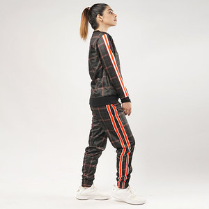 Custom Logo Oversized Women's <b>Polyester</b> Tracksuit Set 2 Piece Hoodie & Sweatpants <b>Polyester</b> <b>Jogger</b> Set - Product Image 3