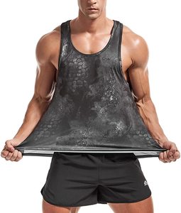 Camiseta sin mangas ajustada para hombre, chaleco de poliéster con estampado de sublimación, OEM puro - Product Image 2