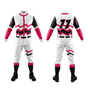 Ensembles d'uniformes de baseball et de softball pour adultes | Nom et numéro de l'équipe personnalisés OEM | Vêtements de sport respirants à séchage rapide | Usine de vêtements d'équipe - Product Image 4