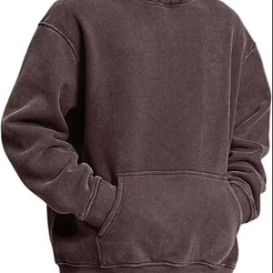Sudaderas con capucha de lavado ácido informales para hombre, ropa de invierno, sudaderas con capucha de lavado ácido informales de Color sólido, ropa de moda, sudaderas con capucha de lavado ácido ajustadas para hombre - Product Image 1