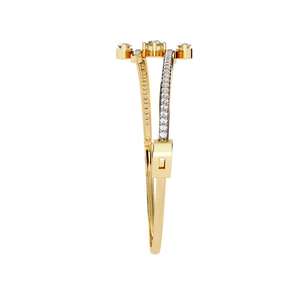 Fabulous 18K <b>Gold</b> Lab Grown Diamond Bracelet & <b>Bangle</b> Luxurious Jewelry Accessory - Product Image 1