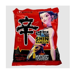 Los Más Vendidos, Nongshim Kpop Demon Hunters Shin Ramyun, Fideos Instantáneos Picantes de 120 g, Sabor Intenso para Venta al por Mayor - Product Image 4