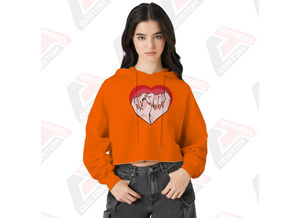 Sweat à capuche court pour homme élégant et confortable, 100 % coton, hiver, broderie perlée, impression numérique personnalisée, polaire légère pour superposition - Product Image 3