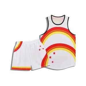 Uniforme de basket-ball réversible du fournisseur en gros, maillot de sport à motif personnalisé pour garçons, ensembles de nouveau design imprimés respirants - Product Image 4