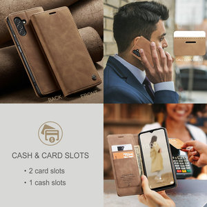Housse de protection pour <span class=keywords><strong>Samsung</strong></span> A14 5G, étui de téléphone avec étui magnétique en cuir PU portefeuille pratique pour <span class=keywords><strong>Samsung</strong></span> <span class=keywords><strong>Galaxy</strong></span> A14 étui à rabat - Product Image 3