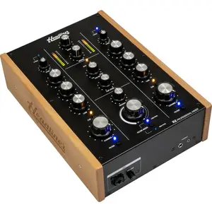 Best R2 2-Channel Rotary DJ Mixer Two Stereo Channels Phono/Line Inputs Dual LED Level Meters for Master Output