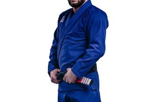 Kimono brasileño de Jiu Jitsu BJJ de alta calidad, ropa de artes marciales, bordado directo de algodón 100%, Jiu Jitsu Gi azul al mejor precio - Product Image 4