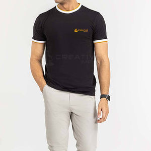 Por encargo 100% algodón verano media manga camiseta patrón sólido de punto con impresión digital logotipo personalizado para la venta - Product Image 5