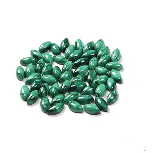 Auténtica alta calidad suave malaquita cabujón Marquesa forma piedra preciosa verde para la fabricación de joyas naturales gemas sueltas al por mayor - Product Image 4