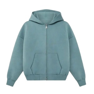 Sweat à capuche zippé pour homme en coton 100% surdimensionné, poids lourd, personnalisé, polaire d'hiver, sweat à capuche zippé écologique à vendre - Product Image 1