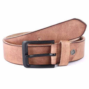 6) Prix de gros Nouveau budget Friend Ceinture en cuir Ceinture en cuir pleine fleur avec boucle robuste Ceinture en cuir décontractée - Product Image 1