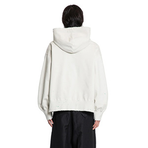 Sweat à capuche ras du cou pour hommes, couleur unie, 320G, pull épais, sweat à capuche surdimensionné, mode hivernale, sweat à capuche uni pour l'impression - Product Image 4