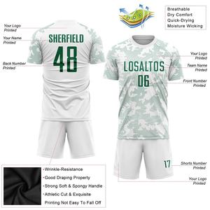 ชุดฟุตบอลทีมขายดี ชุดยูนิฟอร์มฟุตบอลขายส่ง ผลิตในปากีสถาน เสื้อฟุตบอลสำหรับผู้ชาย ชุดฟุตบอลคอกลม สวมใส่สบาย - Product Image 2