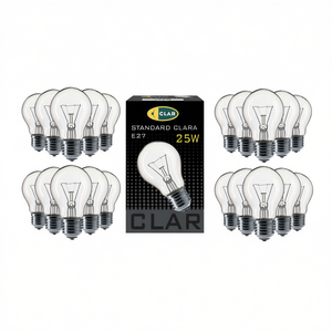 Bombilla Incandescente Transparente Estándar E27 de 25W 230V - Product Image 2