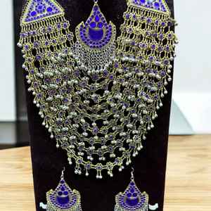 Latest Design Top Trendy Bridal & Party Wear Customized <b>Jewellery</b> for Sale Hand Made Bridal Afghan <b>Jewellery</b> Sets for Ladies - Product Image 3