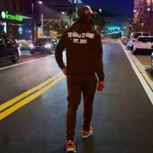 Survêtements unisexes à capuche en molleton français surdimensionnés, respirants, 100% coton, avec logo personnalisé, taille plus, pour hommes, hiver - Product Image 5