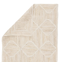 Premium Moderner Jute-Teppich, handgewebt, Hochflor, kariert, mittlere Dicke, mit Webbandrücken, rechteckig, rutschfest, haustierfreundlich, gepolstert