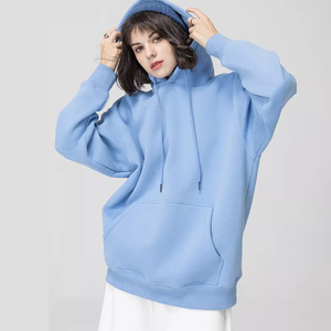 Sweats à capuche surdimensionnés 100% coton pour hommes sweats brodés avec logo personnalisé en gros impression numérique teint uni écologique pour - Product Image 2