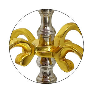 Luxueux or argent mixte décoratif bougeoir candélabre Vintage métal aluminium bougeoir à prix abordable - Product Image 4