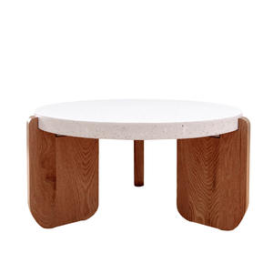 Artisanat de taille différente personnalisé en usine au Vietnam Table basse en béton pour l'extérieur Meubles en ciment Emballage personnalisé - Product Image 1