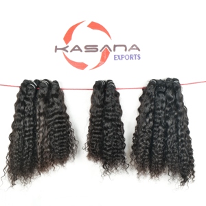 Extensiones de Cabello Indio 100% Virgen Remy de Color Natural, Ondulado Profundo, Cutícula Alineada, Procesado Químicamente, Fácil de Aplicar - Product Image 3